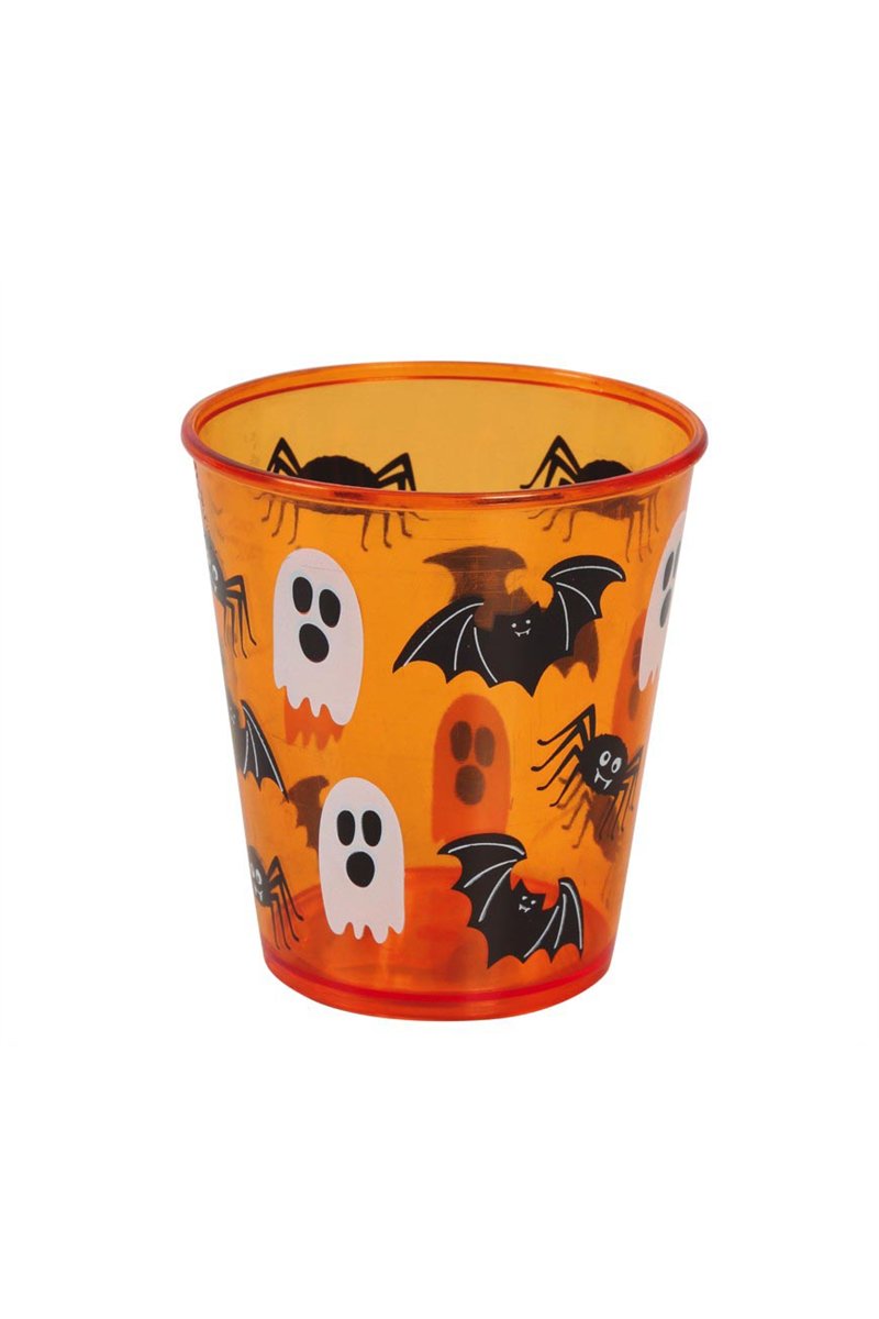 HALLOWEEN ORANGE GLASS 10 CMS.
