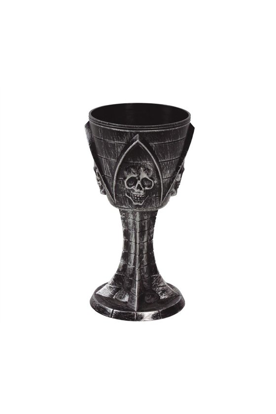 GOBLET WITH SKULL. 19 CM