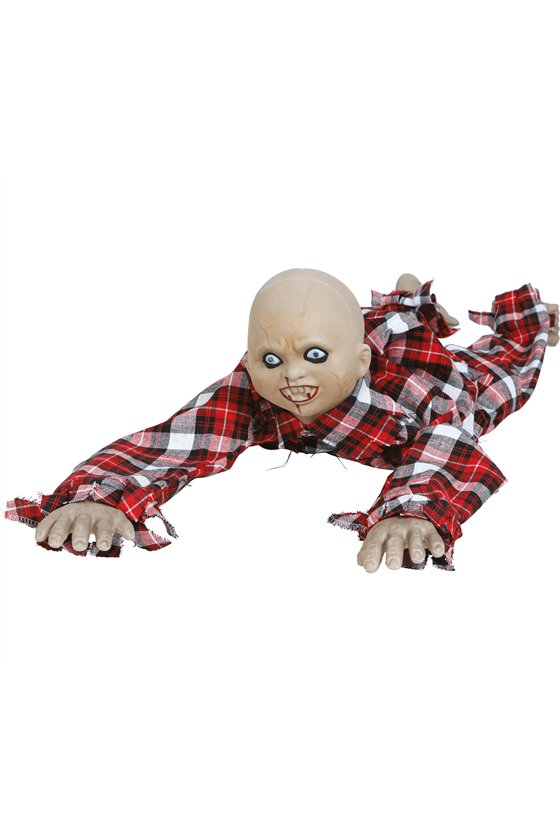 CRAWLING ZOMBIE BOY, LIGHT SOUND AND MOV 90 CM