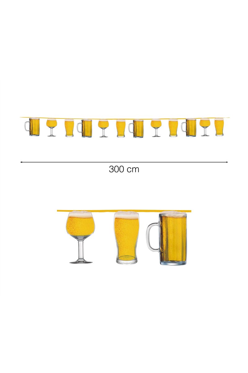 BEER GARLAND 15 PCS. 300 CMS.