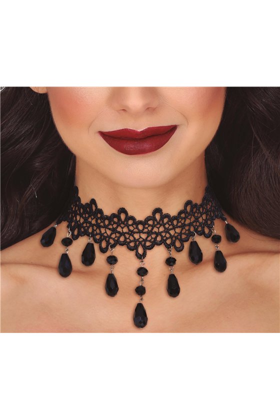 BLACK STONES CHOKER