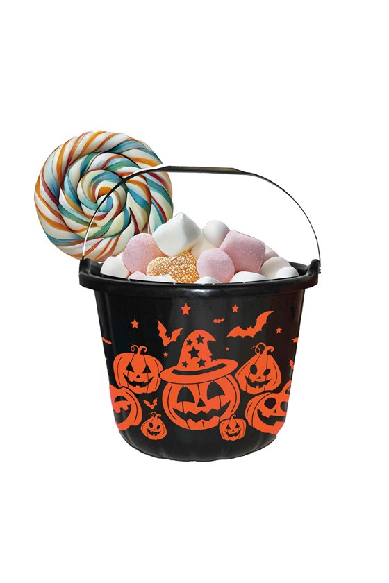 PUMPKIN BUCKET 18X16 CM
