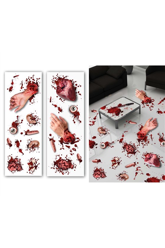 AMPUTATED ORGANS STICKERS, 2 SHEETS, 25X70 CM