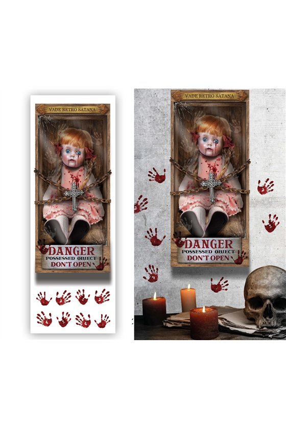 KILLER DOLL STICKER SHEET 25X70 CM