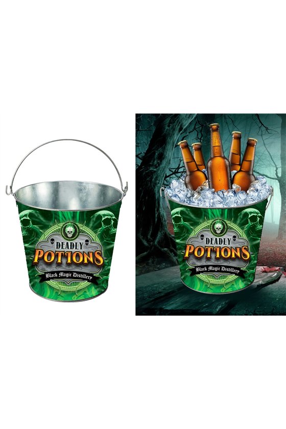 POTIONS METAL BUCKET 19X23 CM