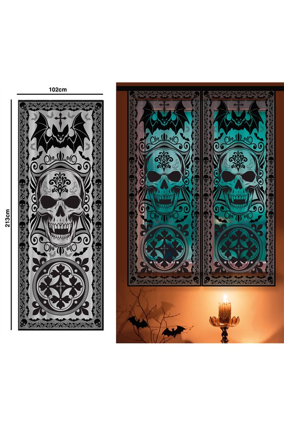 1 GOTHIC WINDOW DECORATION 102X213 CM