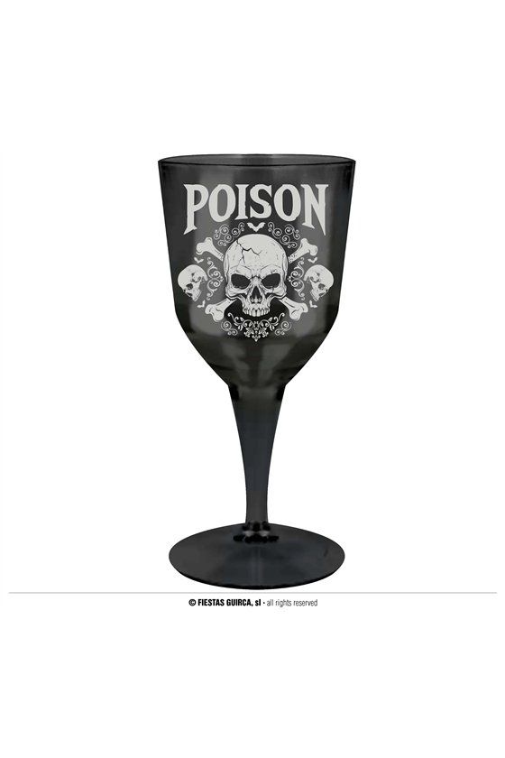 POSION WINE GLASS. 9X21 CM