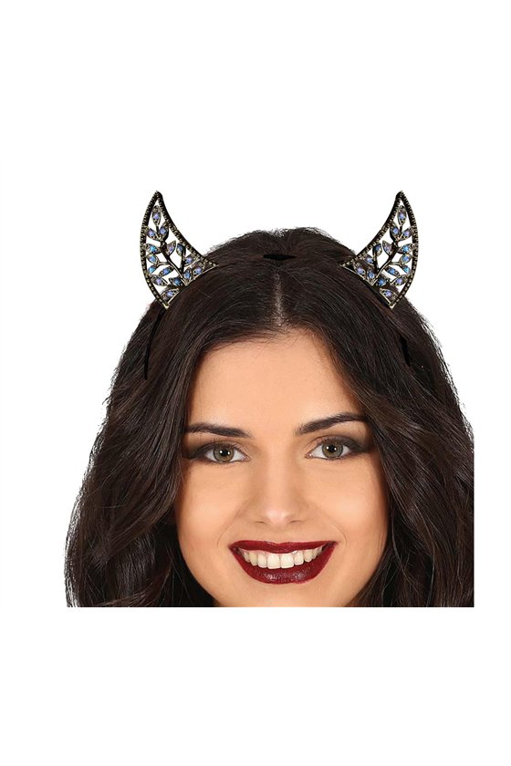 SHINY METAL HORNS HEADBAND