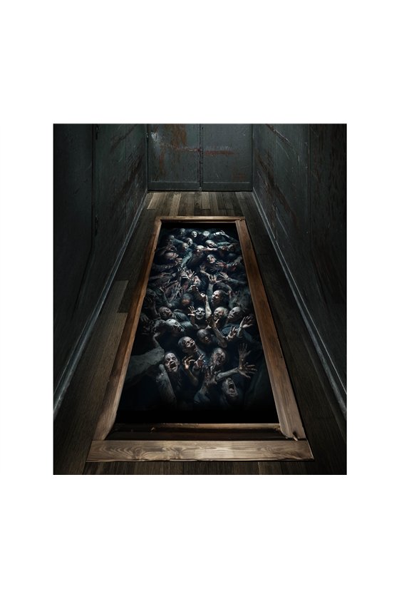 ZOMBIES FLOOR STICKER 30X90 CM