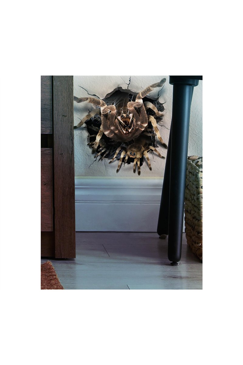 DECO WALL STICKER SPIDER HOLE 16X16 CM