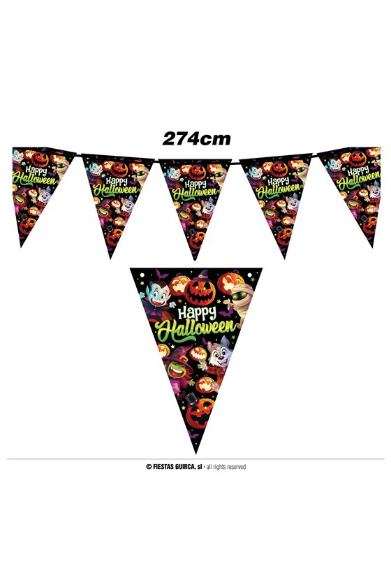 LITTLE MONSTERS PENNANT BUNTING 300 CM 20X30 CM. P
