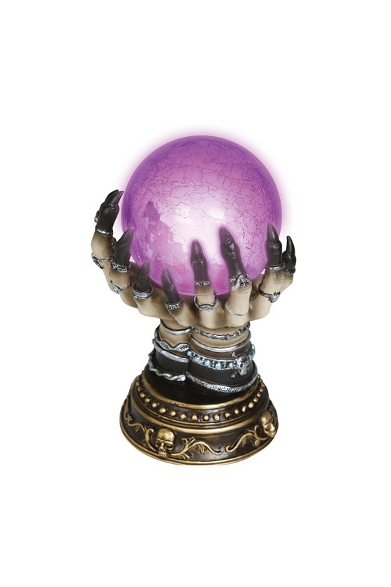 FORTUNE TELLER CRYSTAL BALL WITH LIGHT CERAMIC 23C