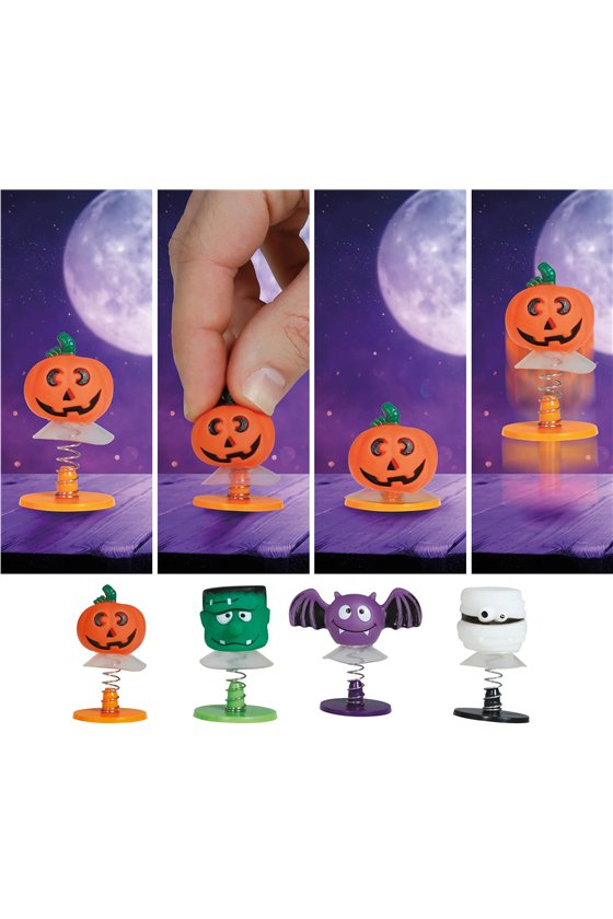BAG 4 HALLOWEEN JUMPING TOYS, 4.5 CM