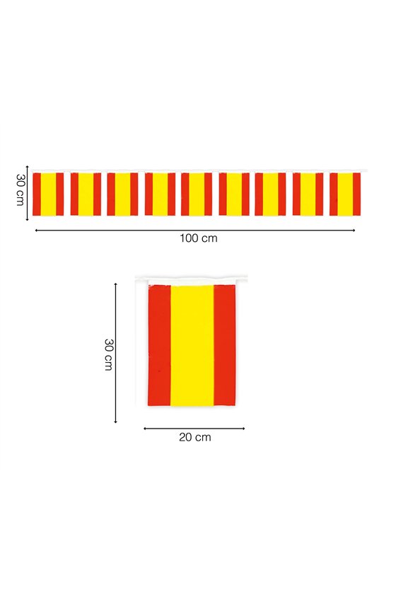BAG: PLASTIC 50 M NATIONAL FLAG, 20X30 C