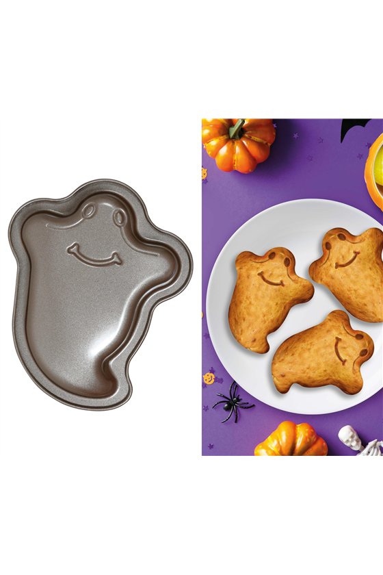 METALLIC CAKE MOLD, GHOST, 14 CMS