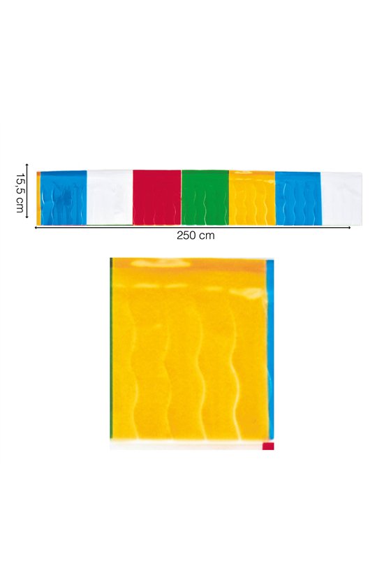 BAG: 25 M MULTICOLOUR PLASTIC TASSEL
