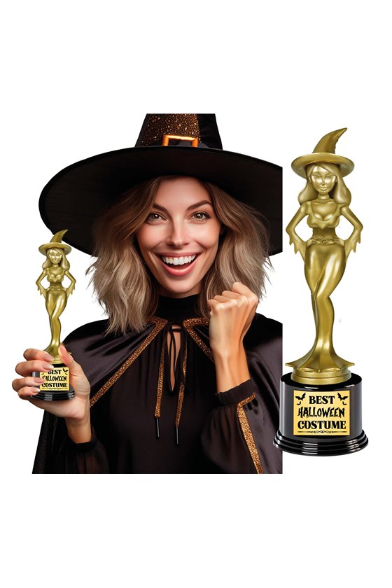 BEST COSTUME PRIZE TROPHY (LITTLE WITCH), 22 CM