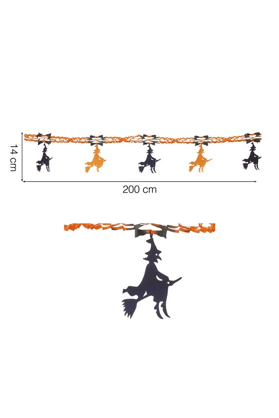 HALLOWEEN FANTASY GARLAND,     33X200 CM