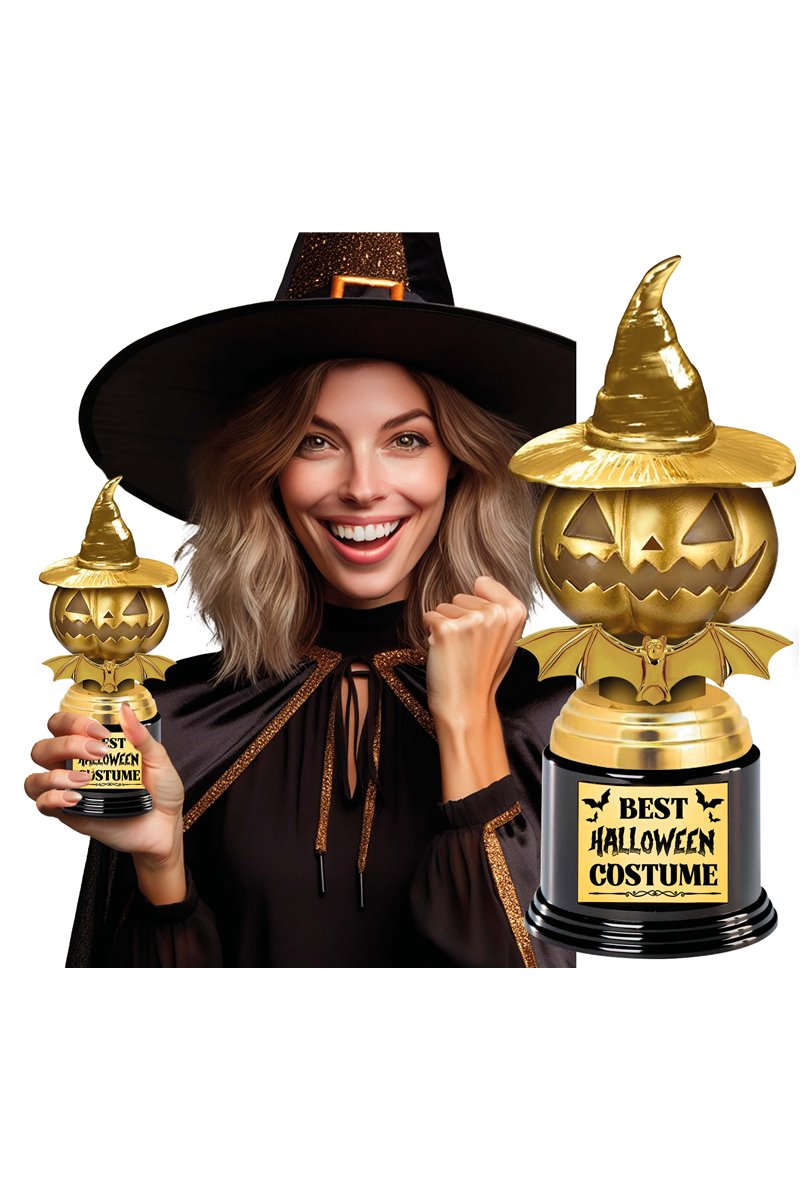 BEST COSTUME PRIZE TROPHY (PUMPKIN), 22 CM