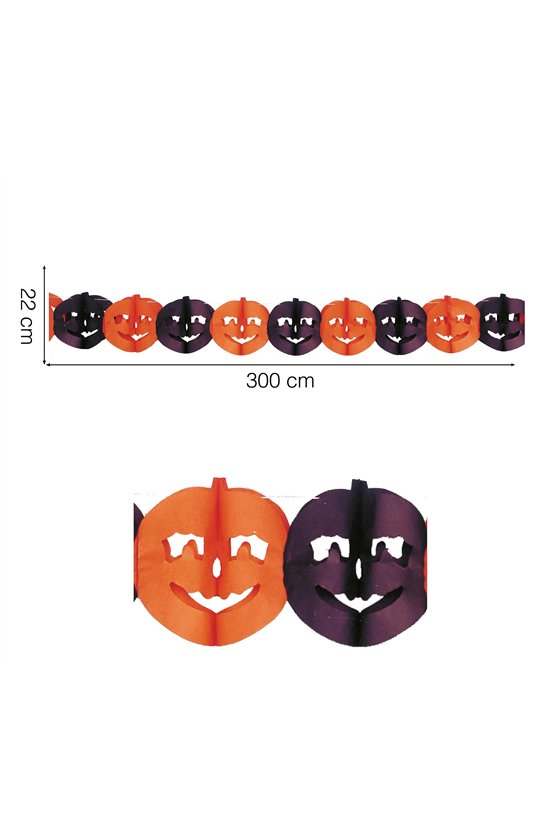 PUMPKIN GARLAND 17 X 300 CMS.
