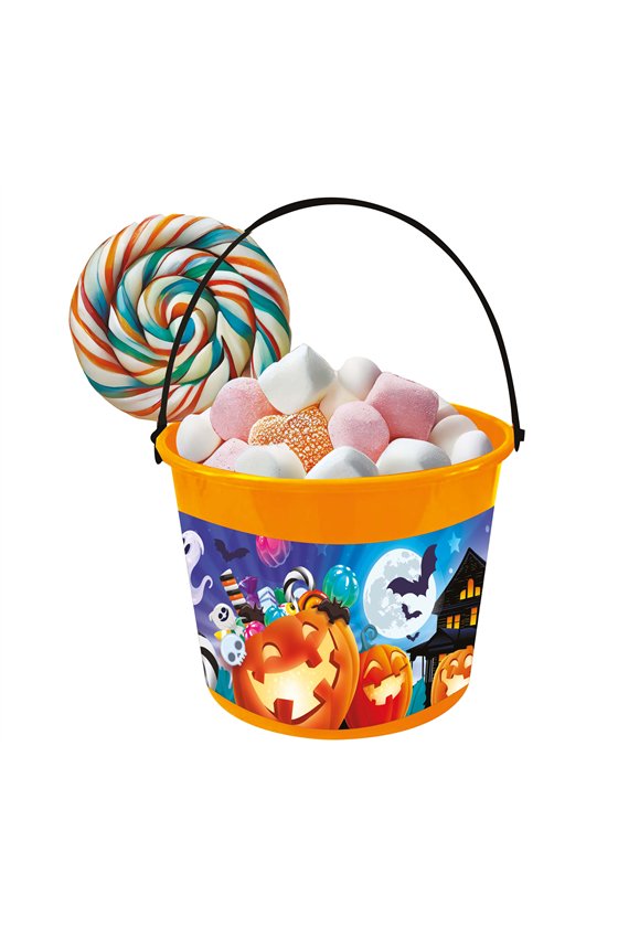 PUMPKINS AND GHOSTS BUCKET 18X16 CM