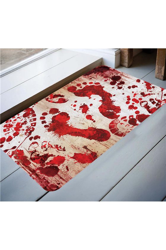 BLOODY FOOTSTEPS DOORMAT 60X40 CM