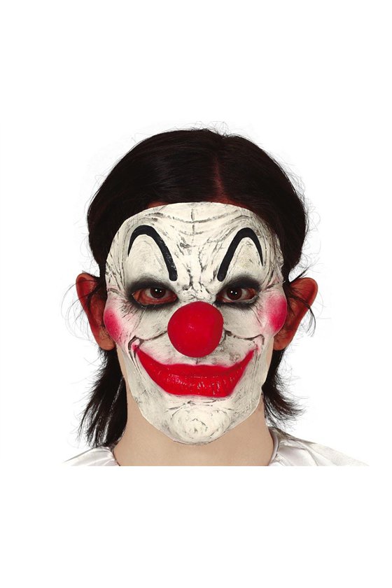 LATEX HALF CLOWN MASK