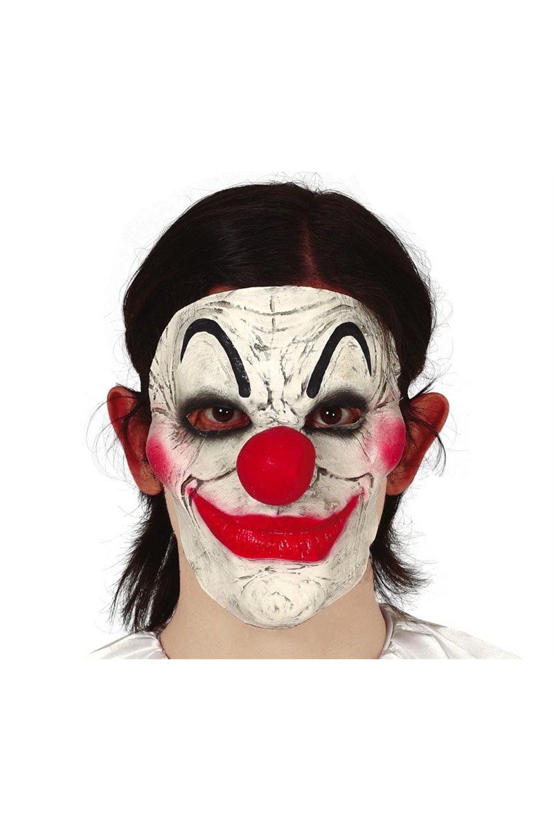LATEX HALF CLOWN MASK