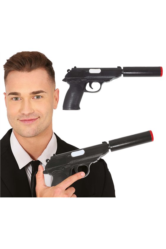 PISTOL WITH SILENCER 25 CM