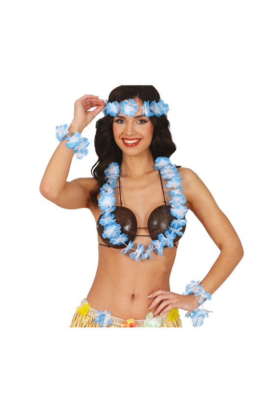 BLUE HAWAI SET 4 PCS, ADULT