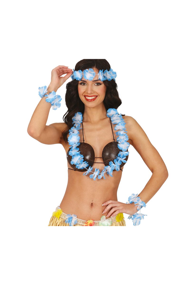 BLUE HAWAI SET 4 PCS, ADULT