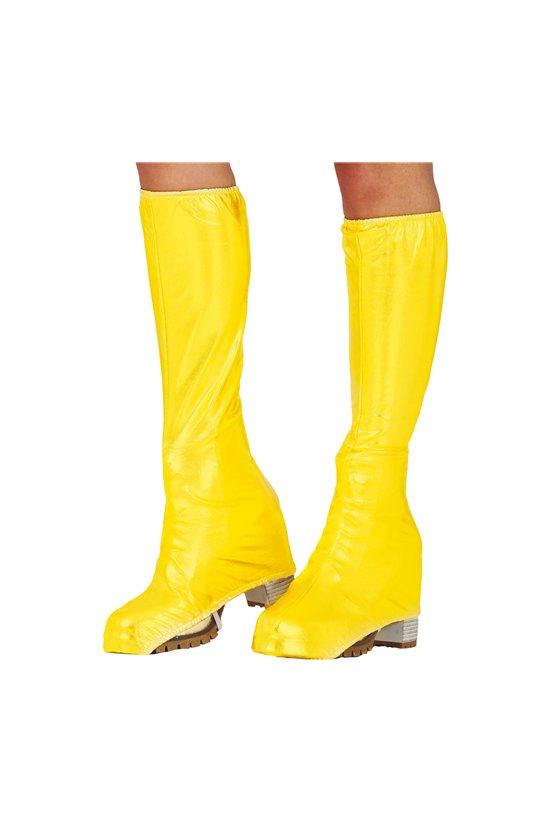 YELLOW BOOT COVERS, 45 CM, ADULTS