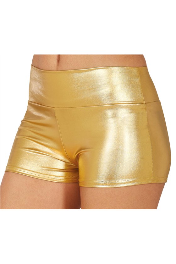 METALLIC GOLD SHORTS, ADULTS 42-44 (L)