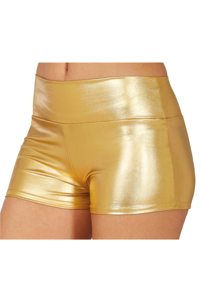 METALLIC GOLD SHORTS, ADULTS 42-44 (L)