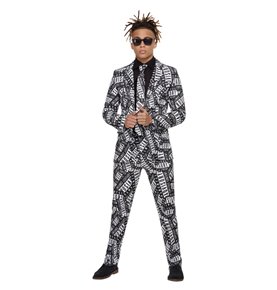 Parental Advisory Stand Out Suit, Black & White