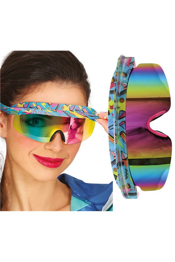 80S GLASSES, BLUE GREEN