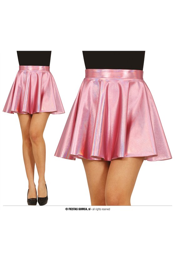 METALLIC PINK SKIRT, WOMEN, 42-44 (L)