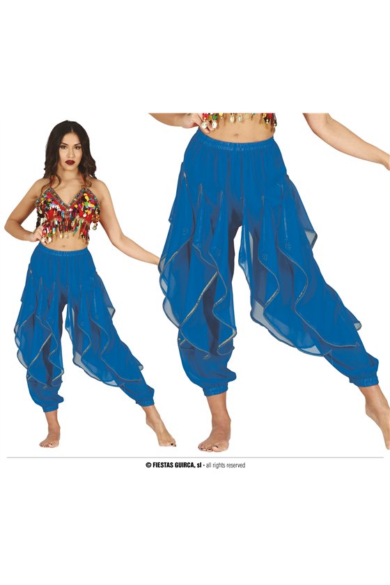 BLUE HQ BELLY DANCE PANTS, 42-44 (L)
