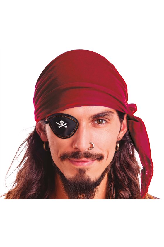 BURGUNDY RED VELVET PIRATE SCARF