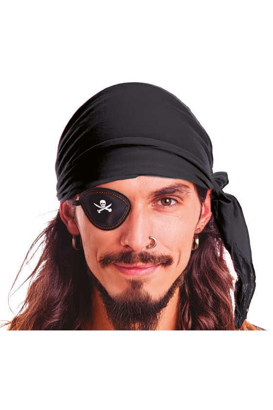 BLACK VELVET PIRATE SCARF