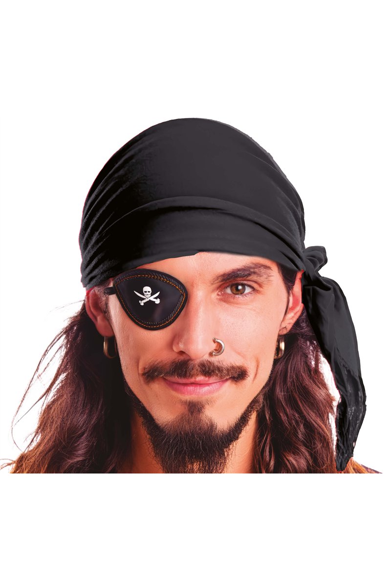 BLACK VELVET PIRATE SCARF