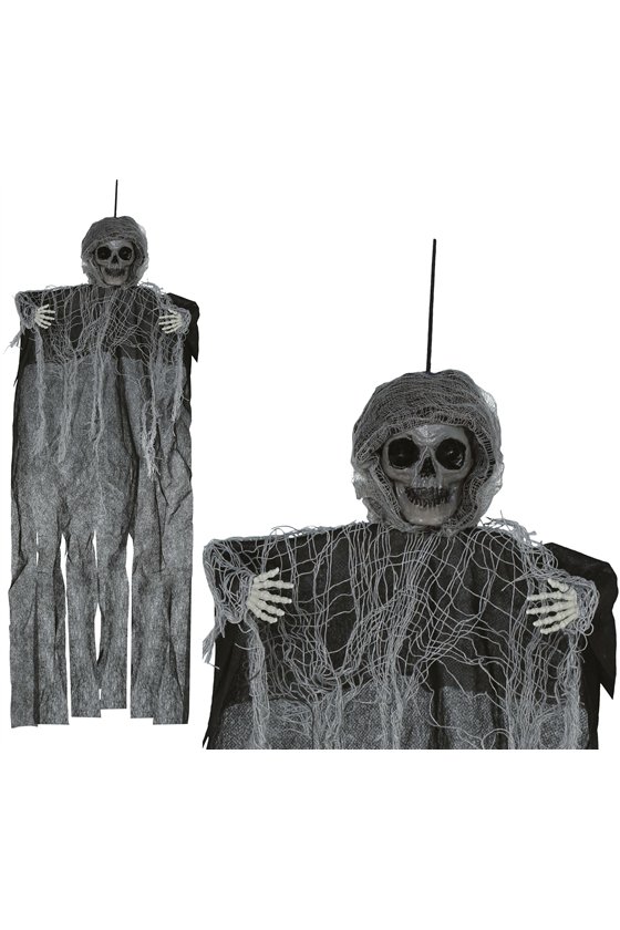 HANGING SKELETON WITH TUNIC 60 CM