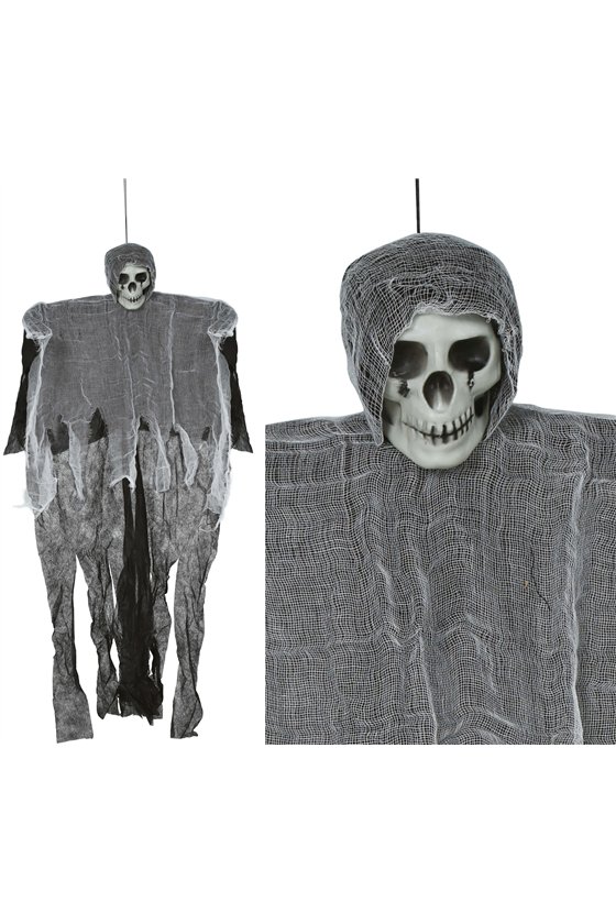 HANGING SKELETON WITH TUNIC 90 CM