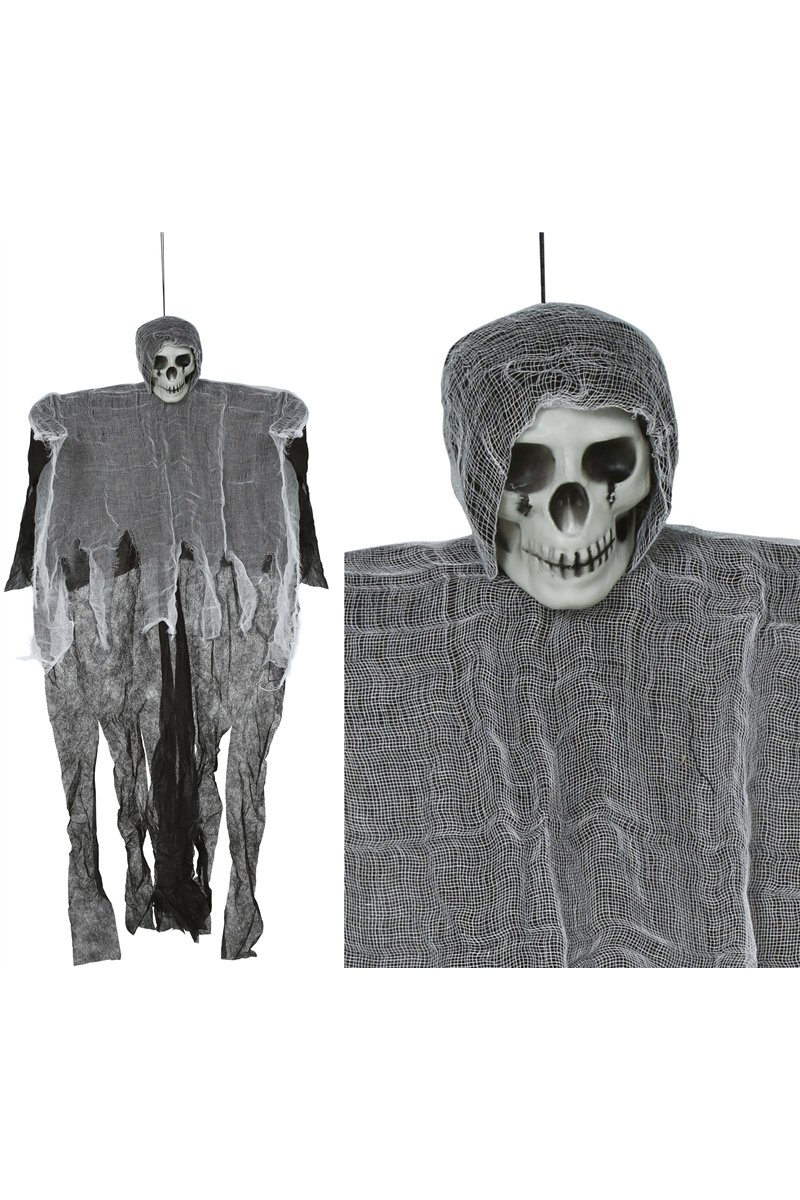 HANGING SKELETON WITH TUNIC 90 CM