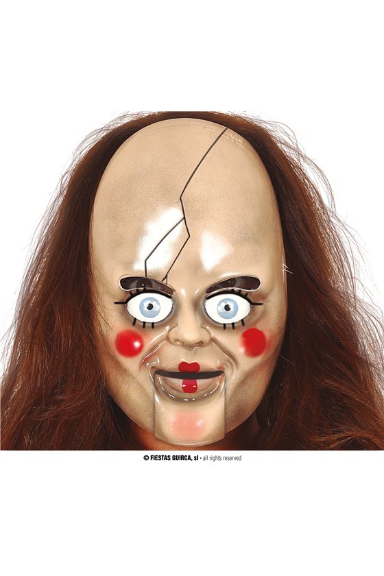 PVC SCARY DOLL MASK