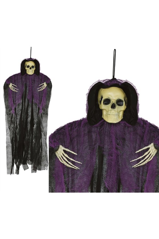 HANGING SKELETON BLACK TUNIC 90 CM
