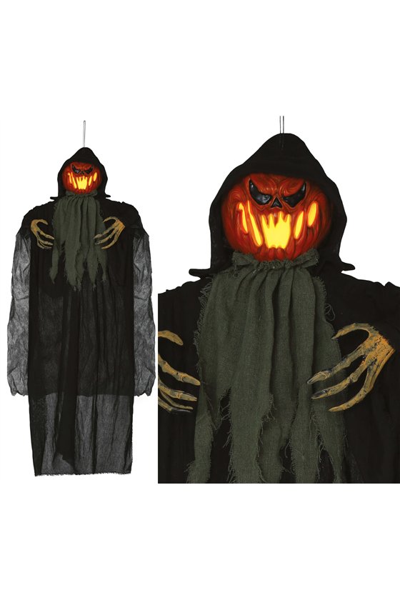 HANGING PUMPKIN LIGHT 120 CM