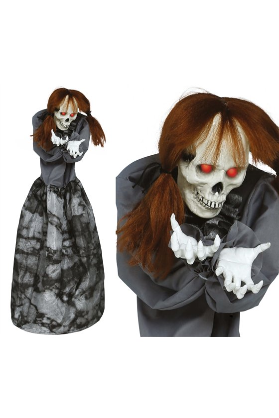 SKELETON WOMAN SCARE LIGHT SOUND AND MOVEMENT 120 