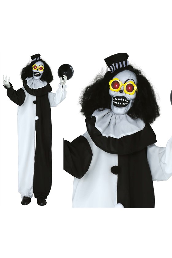 CLOWN SKELETON LIGHT SOUND AND MOVEMENT 170 CM