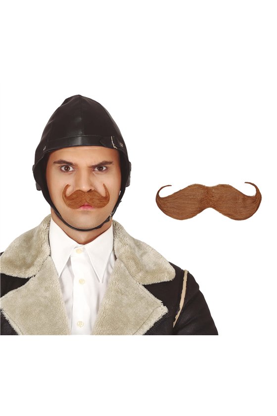 BROWN ENGLISH MOUSTACHE